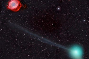 The Universe Comet Helix Hemmerich